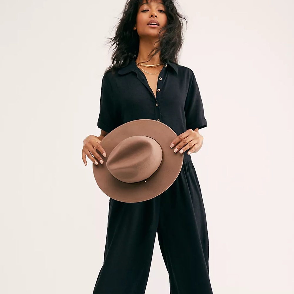 NWOT Free People Black Large Search Is Over Jumpsuit